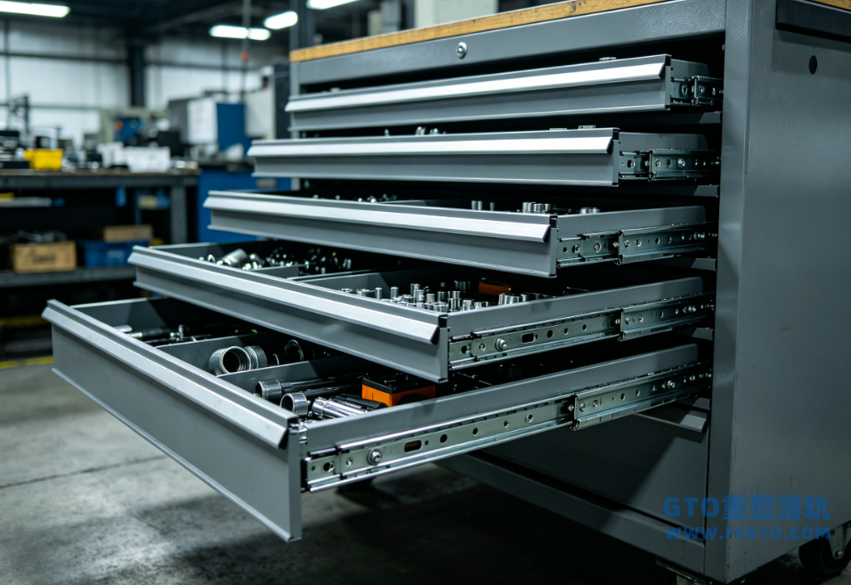 三节重型钢珠滑轨，工业重型滑轨，重型钢珠滑轨，冷轧钢滑轨，304不锈钢重型滑轨，带锁重型滑轨，阻尼重型滑轨，三节滑轨, 滑轨定制，51宽75KG重型滑轨，53宽150KG滑轨，76宽230KG滑轨，GTO工同滑轨，重型滑轨厂家