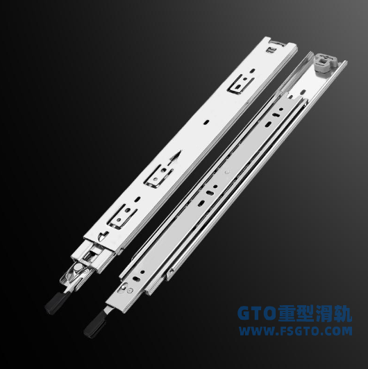 三节重型钢珠滑轨，工业重型滑轨，重型钢珠滑轨，冷轧钢滑轨，304不锈钢重型滑轨，带锁重型滑轨，阻尼重型滑轨，三节滑轨, 滑轨定制，51宽75KG重型滑轨，53宽150KG滑轨，76宽230KG滑轨，GTO工同滑轨，重型滑轨厂家