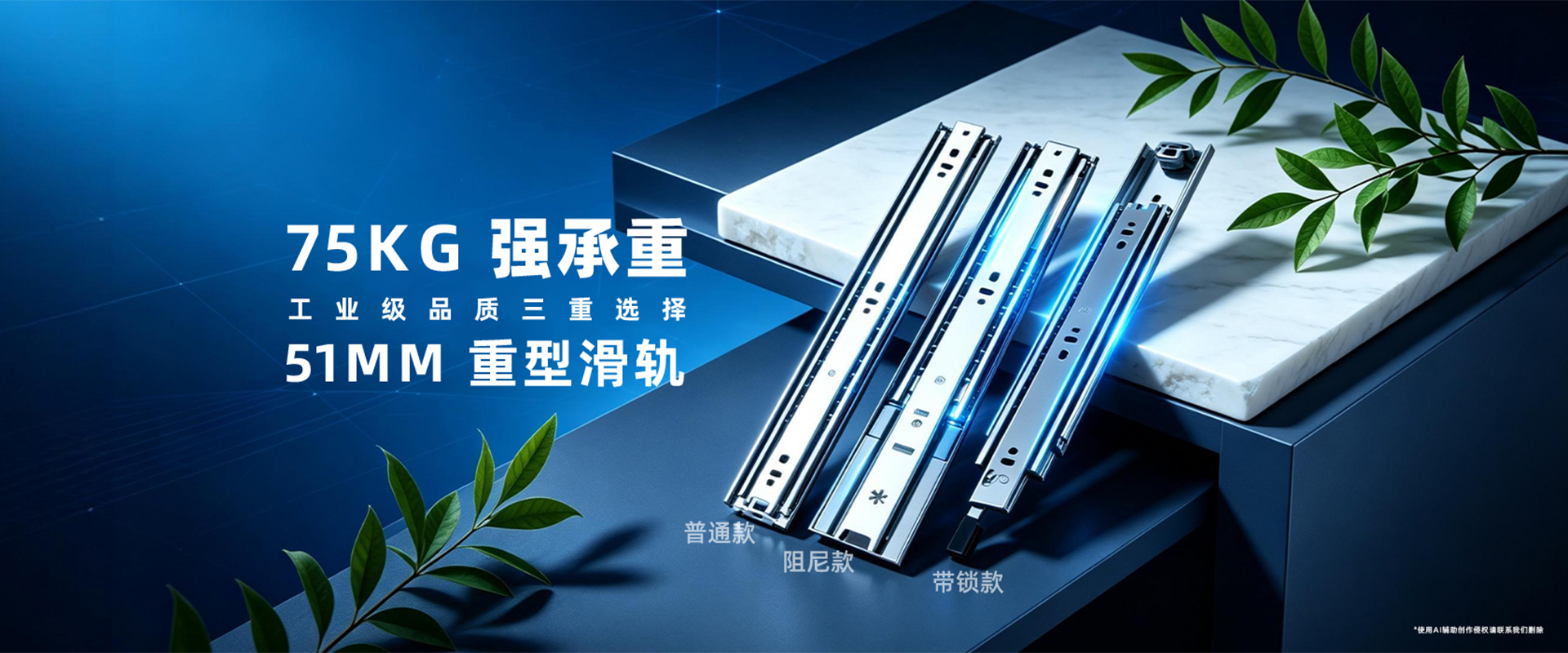 51宽重型钢珠滑轨海报