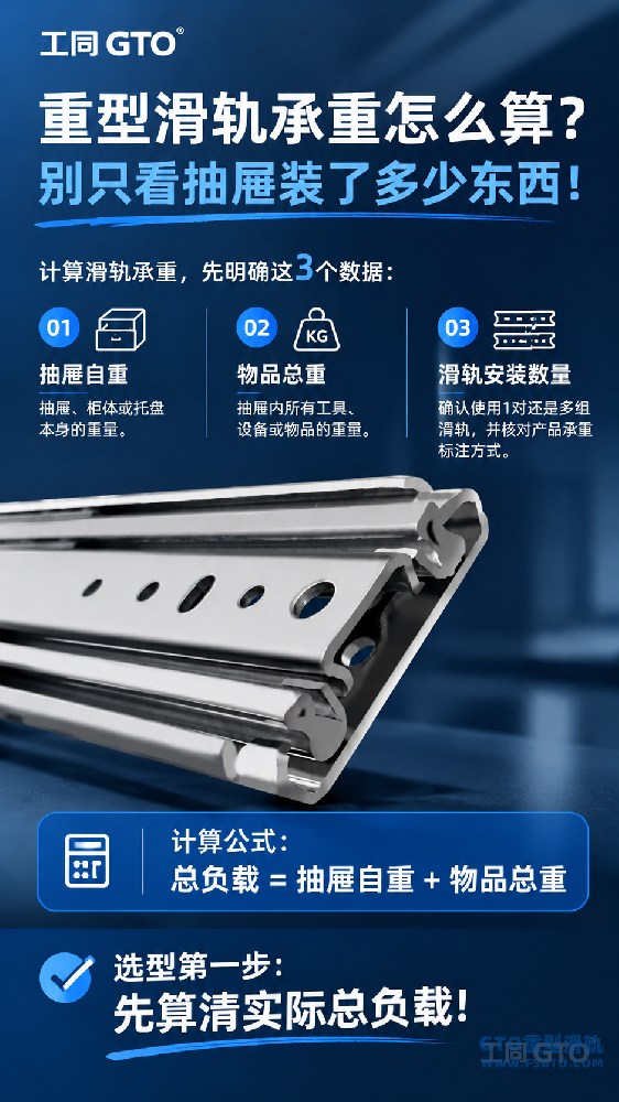 重型滑轨承重怎么计算？计算公式、选型方法与注意事项文章图片